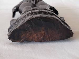 lot 34 image: Antique Hand-Carved Drividian Hindu Temple Figure