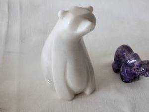 lot 61 image: Adorable Carved Animal Figurine Collection (5)