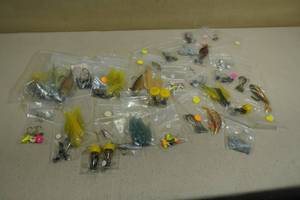 lot 40 image: Assorted Fishing Tackle - Hooks, Jigs, Soft Baits