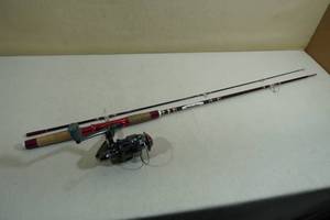 lot 43 image: Berkley Cherrywood Fishing Rod with Quantum Spinning Reel