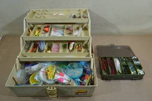 lot 47 image: Plano Tackle Box with Fishing Tackle