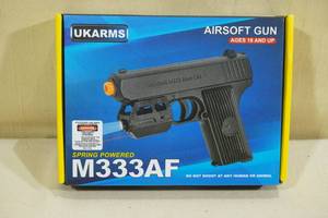 lot 60 image: UKArms M333AF Spring Powered Airsoft Gun with Laser and Flashlight