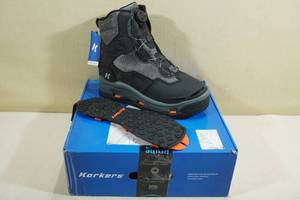 lot 88 image: Korkers Darkhorse Wading Boots - Mens 12