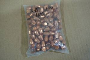 lot 115 image: 100 .45 Cal 185 Gr FMJ FN Bullets