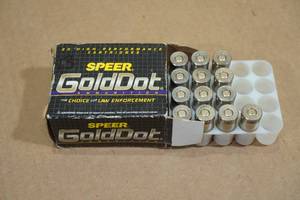 lot 124 image: 13 Speer Gold Dot .45 Auto 185 Gr GD HP Ammo