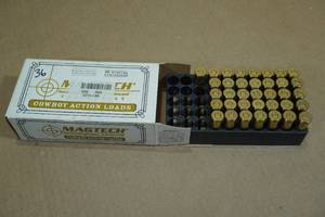 lot 128 image: 36 MagTech .45 Colt 250 Gr Lead Flat Ammo