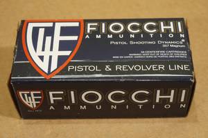lot 133 image: 50 Fiocchi .357 Mag 148 Gr JHP Ammo