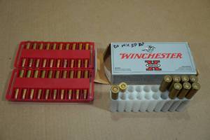 lot 143 image: Assorted Reloaded Rifle Ammo - 21 .30-30 Win, 7 .30-06 Sprg