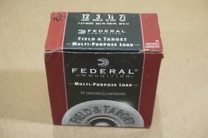 lot 155 image: 24 Federal Field & Target 20 Gauge 3 7.5 Shot Shotshells