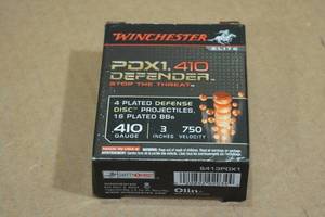 lot 156 image: 10 Winchester PDX1.410 Defender .410 Bore 3 Defense Shotshells