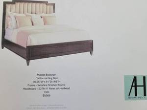 California King Bed Set with Bedding.