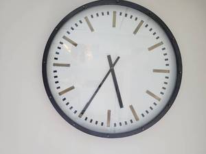 Large Wall Clock.