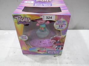 lot 324 image: NEW Dreamworks TROLLS Talking Musical Speak & Sing Room Glow NIGHT LIGHT