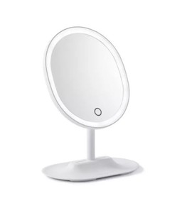 lot 714 image: Pop Sonic LED Makeup Mirror - White