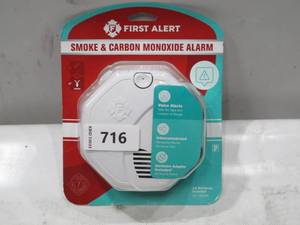 lot 716 image: First Alert SC7010BPVCN Hardwired Smoke & Carbon Monoxide Detector with Voice Location and Battery Backup