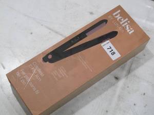 lot 718 image: Belisa by Lunata Cordless 1 Inch Flat Iron - Black