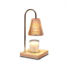 lot 721 image: Dartwood Candle Warmer Lamp with Adjustable Brightness and Timer Function - Candle Wax Warmer for Home Dcor
