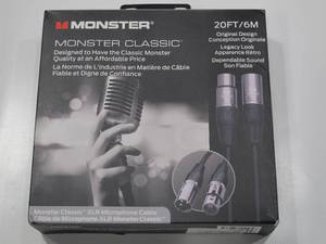 lot 816 image: Monster Prolink Classic XLR Microphone Cable - 20 Foot