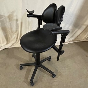 lot 6 image: WOW MSRP $1400 RGP DentistSurgeon Stool With Hydro Armrests - Excellent Working Condition