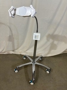 lot 20 image: CTA Heavy-Duty Gooseneck Table IPAD Mobile Floor Stand - Great Condition