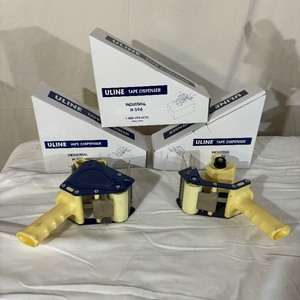 lot 27 image: 3 NEW In Box Uline H-596 Handheld Industrial Packing Tape Dispenser  Two Extra Tape Dispensers Included
