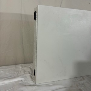 lot 30 image: MSRP $350 Black Box Network Services RM525A-R2 2U Wallmount Cabinet with Lock & Key - Beige - Good Condition