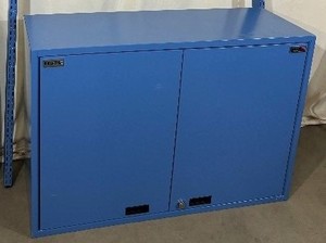 lot 24 image: WOW MSRP $4800 Mega High Quality Lista 42 Wide 2-Door Heavy Duty Storage Cabinet Locking With Keys Comes With Extra Shelf & Wall Mountin Bracket - Great Condition Lista Gives 10 year Warranty On All Their Produts