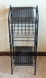 lot 49 image: Small Vintage Black Metal Stand