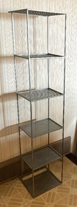 lot 140 image: Six Tiered Metal Shelf