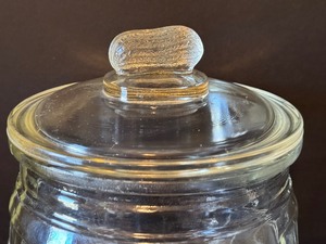 lot 12A image: Vintage Glass Planters Peanut Jar