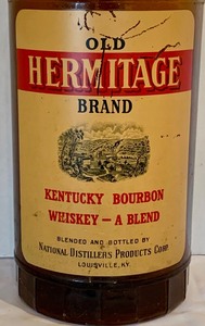lot 94 image: Extra Large Vintage Glass Old Hermitage Bottle