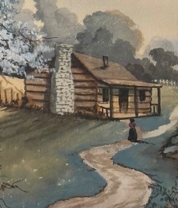 lot 182 image: Cozy Vintage Print by Green