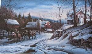 lot 62 image: Framed Coming Home Print by Terry Redlin