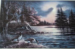 lot 69 image: Framed Afternoon Glow Print by Terry Redlin