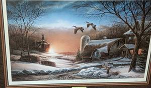 lot 79 image: Framed Sharing Season I and II Prints by Terry Redlin
