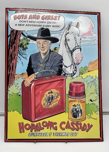 Hopalong Cassidy Tin Sign