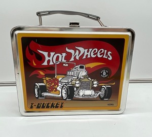 1990s Hot Wheels T Bucket Metal Lunchbox With Thermos.