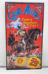 1992 Jean Autry Tin sign.