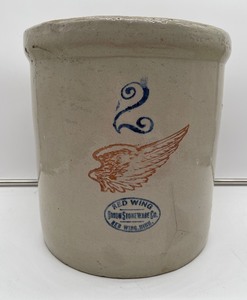 Redwing Stoneware Crock 2 Gallon