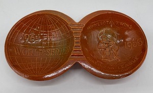 Redwing Pottery 1965 World Series Ashtray Minnesota Twins