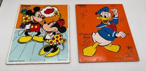 Vintage Walt Disney Wood Puzzles