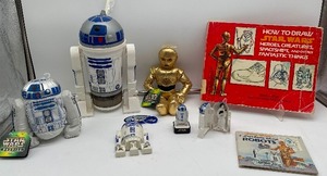 R2D2 Episode 1 Drinking Cup with Topper KFC Taco Bell, Star Wars Buddies, Applause Toys, Books