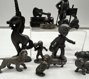 Lot of Pewter Miniatures 1980s Spoontiques