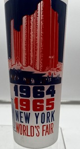 1964-65 New York Worlds Fair Frosted Drinking Glass