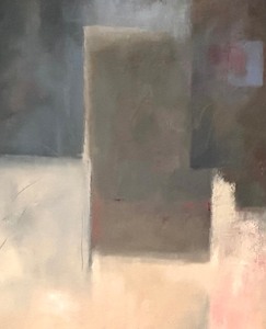lot 22 image: City Original Abstract Painting by Dede Magnuson