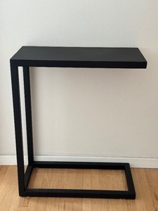 lot 32 image: Crate and Barrel Avenue Black C Table