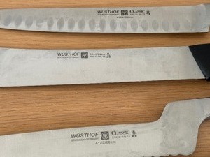 lot 40 image: 10 Pieces of Wustoff Cutlery with JA Henckels Knife Block