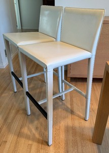lot 73 image: Pair of Stylish, Modern Barstools