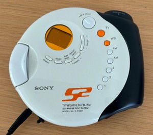 lot 86 image: Sony CD player and Head Phones