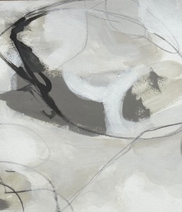 lot 156 image: Neutral Color Abstract Print